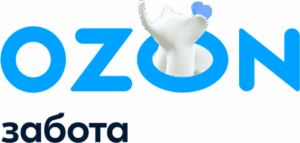 Логотип компании OZON забота